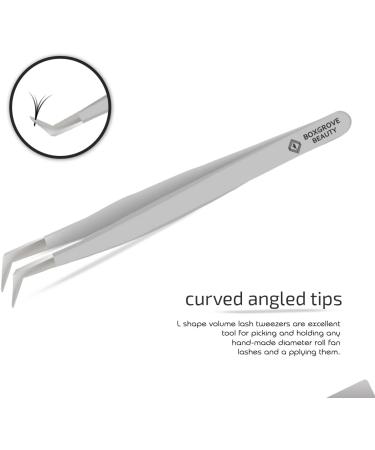Pack of 3 Stainless Steel Lash Tweezers â€“ Straight & Curved Tip Tools for Eyelash Extensions - Buy Online on GoSupps.com