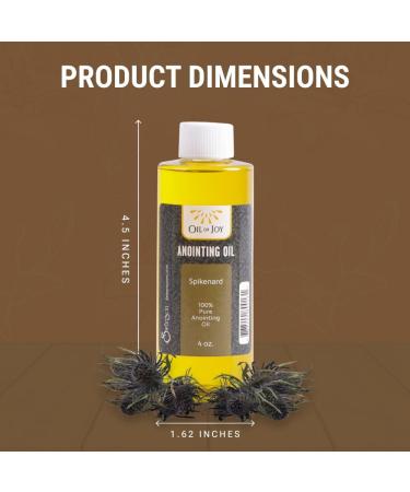 Premium 4oz Spikenard Anointing Oil for Prayer & Worship | Altar Size | Ideal for Personal & Church Use - Buy Online on GoSupps.com