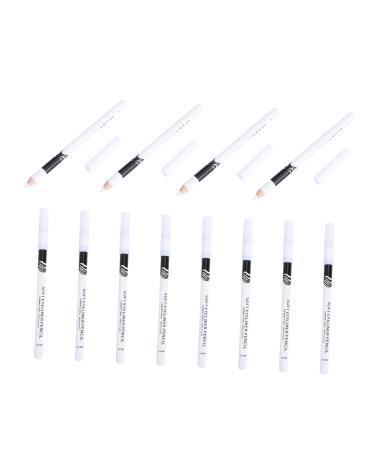 Outanaya 12pcs Eyeliner Pencil Machenical Eyeliner Lip Liner Brow Microblading Pen Makeup Tool Wooden Pole