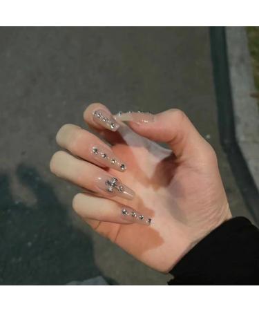 Temperament Enhancement Nail Patch Fake Nails Patch Explosive Flash Excited with The Same Model of Crohn's hot Girl Manicure Hand-Worn Nail Removal (10-Piece Package) (Size : XS) X-Small - Buy Online on GoSupps.com