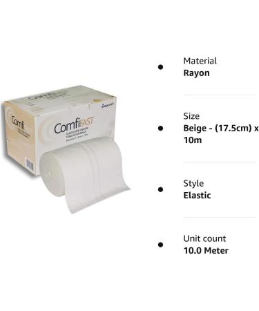 Comfifast Elasticated Tubular Bandage 17.5cm x 10m - Beige for Limb Circumference 50-120cm - Buy Online on GoSupps.com