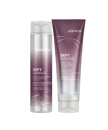 Joico Defy Damage Protective Shampoo & Conditioner | For Color-Treated Hair | Strengthen Bonds & Preserve Hair Color | With Moringa Seed Oil & Arginine Shampoo conditioner 10.1 Oz
