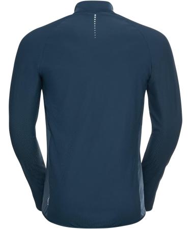 Odlo Men's Zeroweight Warm Hybrid Running Jacket - XXL Blue Wing Teal | International Shipping Available - Buy Online on GoSupps.com