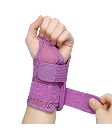 Nucamper Wrist Brace Carpal Tunnel Support for Men Women - Purple Large/X-Large - Pain Relief for Tendonitis & Arthritis - Adjustable Straps - Compression Sleeve Included - Buy Online on GoSupps.com