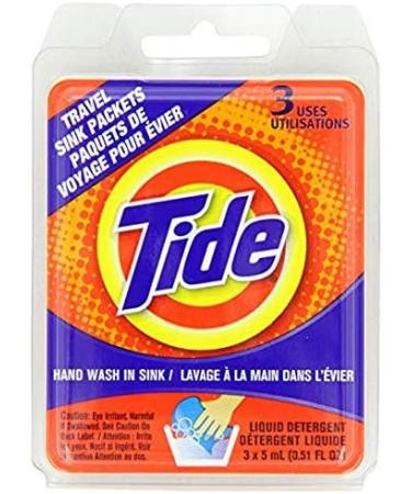 Tide Travel Sink Packets - 3ct Laundry Detergent for Hiking Camping RV & Backpacking - Pack of 2 | Shop Internationally - Buy Online on GoSupps.com