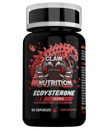 Claw Nutrition Ecdysterone 1000mg Per Serving Complexed with Hydroxypropyl- -Cyclodextrin - 90 Capsules - Maximum Strength - Vegan Capsules