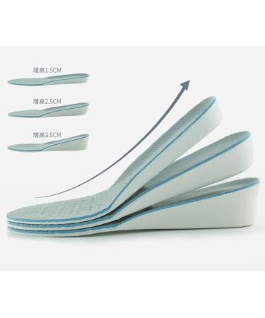Buy Breathable Invisible Raised Insole for Men & Women | EVA Sports Height Pad - Size 35 Gray | International Shipping - Buy Online on GoSupps.com