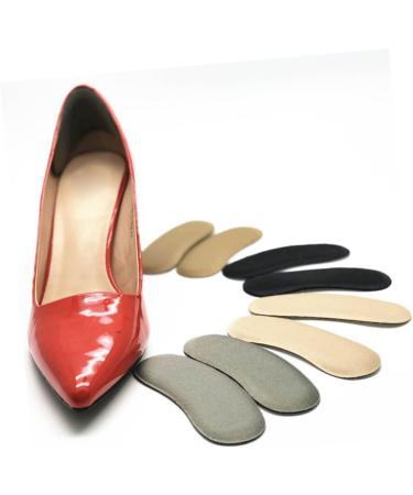 FRCOLOR High Heel Grips Insoles | 5 Pairs | Padded Heel Inserts & Liner Pads for Maximum Comfort | Thicken Half Size Black Heel Pads | International Shipping - Buy Online on GoSupps.com