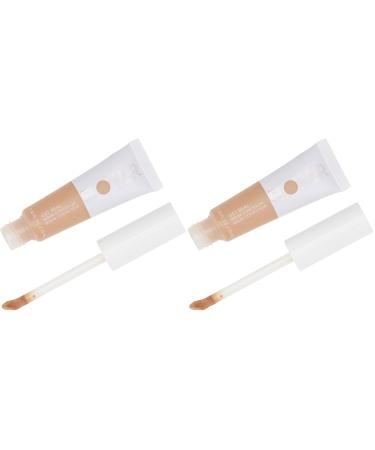 FLOWER BEAUTY By Drew Barrymore Get Real Serum Concealer - Brightens Skin + Blurs Blemishes - Hydrating Serum- Medium Honey (Pack of 2)