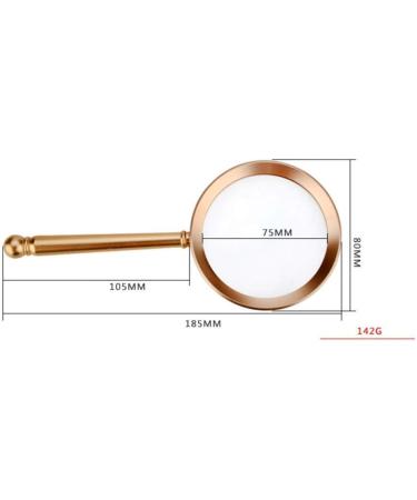 Magnifying Glass High Magnification Handheld Magnifier 20x HD Suitable for Viewing Books Newspapers maps Electronics Miniature Models. (Color : Small) Made in China - Buy Online on GoSupps.com