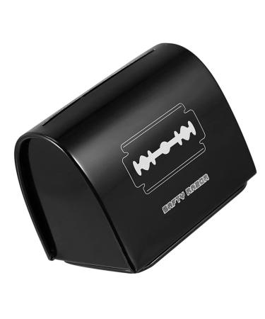 FRCOLOR 2 STK blade recycling box metal bank razor Razor Fall Bank recycling razor storage bench storage tank iron clipper hair removal man blackx2st 6.5x6cmx2pcs