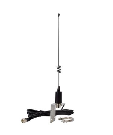 TWAYRDIO VHF Marine Antenna, 156-163MHz 50W Boat Radios Antennas with 16.4ft Coaxial Cable (SO239 to PL259 Connector),L-Shape Mounting Bracket and U-Bolt for Midland Uniden Cobra Icom Marine Radio