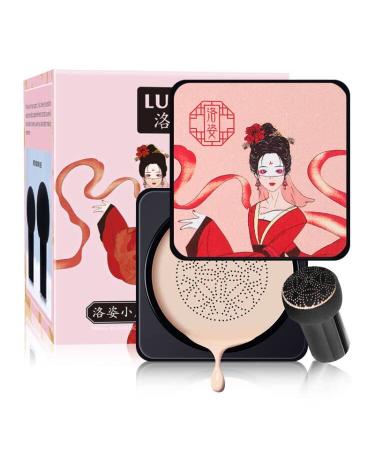 Mushroom Head Air Cushion CC Cream Foundation - Moisturizing BB Makeup for Women (Medium Wheat) with Sponges | International Shipping Available - Buy Online on GoSupps.com