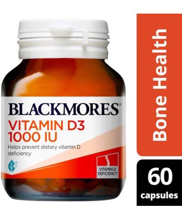 Blackmores Vitamin D3 1000IU 60 Capsules high Strength Vitamin d Made in Australia - Buy Online on GoSupps.com