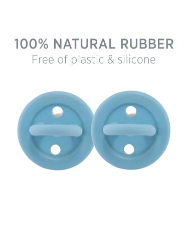 BumiB b Round Pacifiers for 0-3 Months | Sky Blue Pack of 2 | International Shipping - Buy Online on GoSupps.com