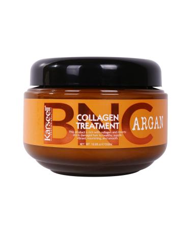 Karseell BNC Collagen Hair Treatment Deep Repair Conditioning Argan Oil Collagen Hair Mask Essence for Dry Damaged Hair All Hair Types 18.6 oz 550ml
