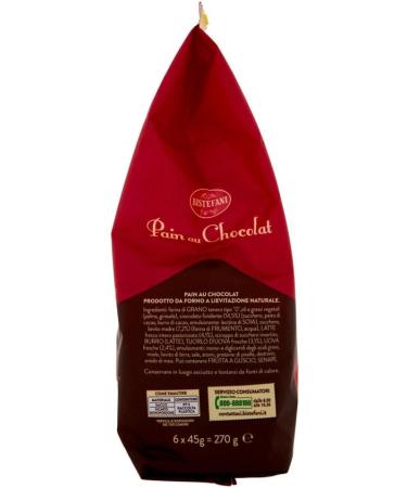  Italian Gourmet E.R. Bistefani Pain au Chocolat Pack of 6 naturally acidified baking products filled with chocolate chips 270g pack each pack contains 6 pain au chocolat from 45g + Polpa di - Buy Online on GoSupps.com