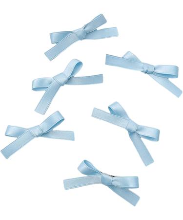 Muloo 6pieces Mini Bowknot Shape Hairpins Hot Girls Ribbon Bowknot Hair Clip Makeup Hair Clip for Woman Ponytail Hair Clip Beige - Buy Online on GoSupps.com