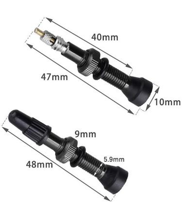 Shop Sioppkik 2-Piece Village Bicycle Tubeless Presta Aluminum Alloy Valve - 54mm for Street & MTB Tires - Black - Buy Online on GoSupps.com