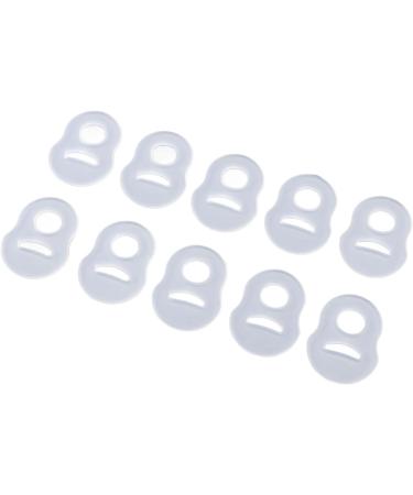 10 Pcs Toe Nail Corrector Ring Stretch Resistant Silicone Brace for Ingrown Toenails Transparent Reusable Design - Buy Online on GoSupps.com