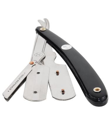 Parker Safety Razor SRB Black Straight Edge Barber Razor & 5 Parker Blades | International Shipping Available - Buy Online on GoSupps.com