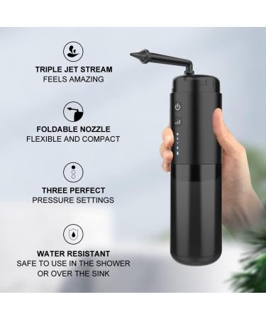 Water Powered Ear Wax Removal Kit - Electric Ear Cleaner with 3 Pressure Modes for Adults & Kids - Includes Basin & 6 Tips (Black) - Buy Online on GoSupps.com