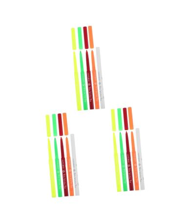 Healeved 15 Pcs Halloween Paint Pen Eyeliner Pen Eyeliner Fluorescence Make up Highlighter Eye Liner Plastic 12.00X0.80X0.80CMx3pcs Assorted Colorx3pcs