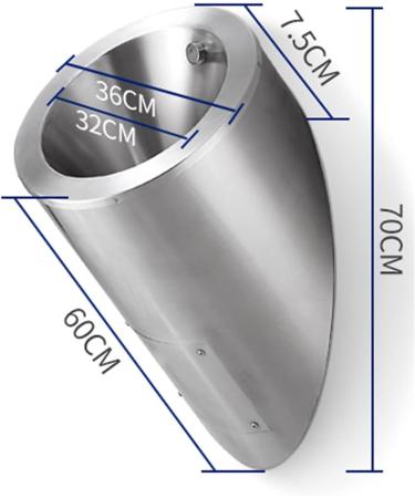 Inodoro moderno para ba o montado en la pared de Acero inoxidable 304 de maleal con drenaje autom tico por Sensor inodoro p blico inodoro Vertical peque o adecuado para el hogar Hotel - Buy Online on GoSupps.com