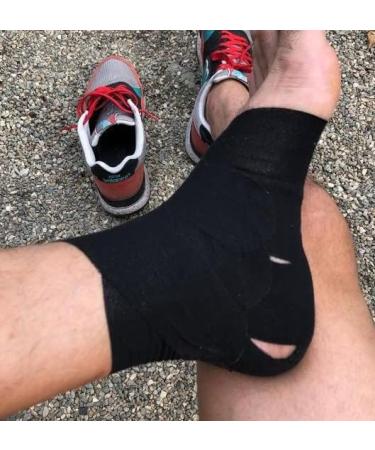 Titan Athletics 12 Pack - Premium Black Athletic Tape 1 1/2 Inch x 45 Feet - 100% Cotton with Zinc Oxide - Easy Tear Zig Zag Design - Buy Online on GoSupps.com