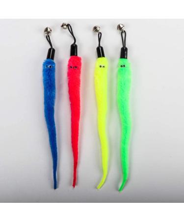 JJYPET Retractable Cat Toys Wand - 12 Pack Interactive Feather Toys with 9 Assorted Teaser Refills for Cat Kitten - Buy Online on GoSupps.com