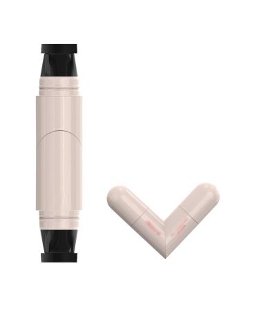 Hiccup Integrated Rotary Eyeliner Stamp Pen Double Head Liquid Pen with Smudge Protection Waterproof Winged Precision All Day Makeup Stamp Black