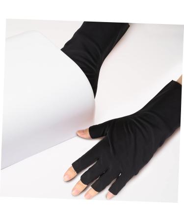 CAXUSD 4 Pairs Nail Gloves Gel Uv Gloves Outdoor Gloves Sun Gloves Gloves Nail Gel Nail Art Accessories Nail Art Gloves Fingerless Gloves Nylon Sun Protection Nail Lamp - Buy Online on GoSupps.com