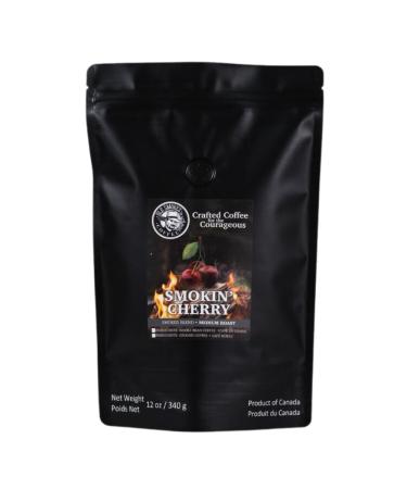 OLE Smokes Coffee | Whole Bean Coffee | Medium Roast | Smoked Blend | Smokin Cherry | 12 OZ Bag | Pack of 1
