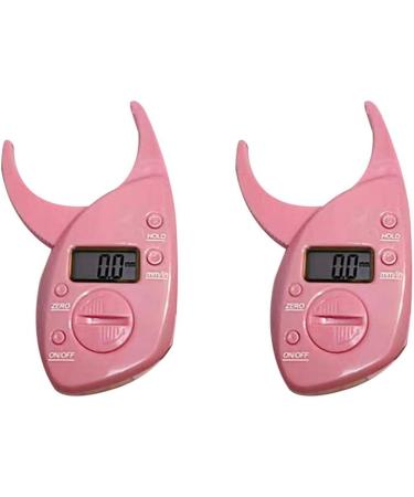 Nuobesty Digital LCD Body Fat Caliper - Accurate Body Fat Measurement Device for Men & Women - Fat Percentage Analyzer in Pink - Buy Online on GoSupps.com