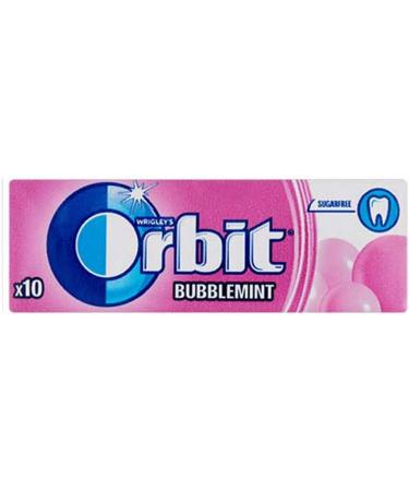6 Packs Wrigley's Orbit Bubblemint Sugar Free Chewing Gum Helps keep Teeth Clean And Mouth Fresh