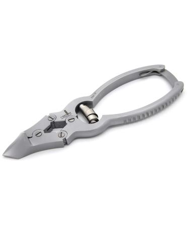 REMOS Professional Nail Clippers Head Cutter - Strong Toenails - Two Stainless Steel Tips