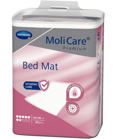 Molicare Premium Bed Mat 7 Drops - Absorbent 60x90 cm Bed Protection Insert (30 Pack) - International Shipping Available - Buy Online on GoSupps.com