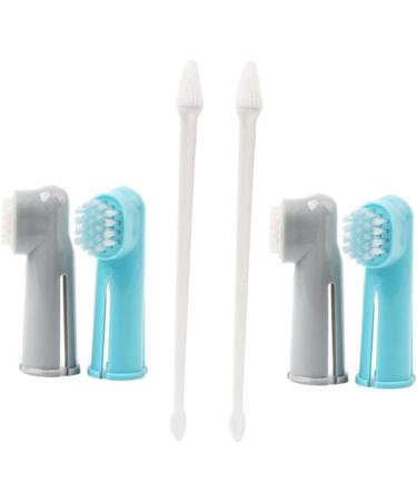 Balacoo 4 sets 3pcs Toothbrush Dog Pets Pet Finger Puppy for Small Brush Cats Toothpaste Tooth Cleaning - Buy Online on GoSupps.com