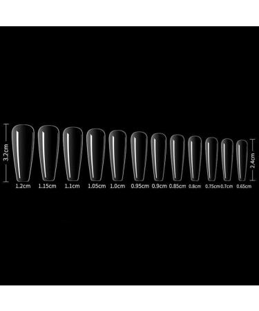 120 Pieces Acrylic Nail Tips - Natural Artificial False Nails with Clear Box for Perfect Manicures - Buy Online on GoSupps.com