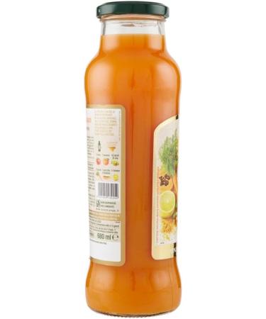  Italian Gourmet E.R. Yoga il Centrifugato con Turmeric Fruit Concentrate with Turmeric Orange Papaya and Carrot Fruit Juice without Added Sugar 680 ml Glass Bottle + Polpa di Pomodoro Italian Gourmet Polpa - Buy Online on GoSupps.com