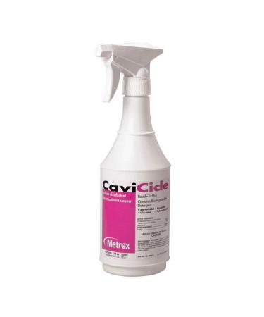 Metrex 13-1024 CaviCide Surface Disinfectant Decontaminant Cleaner, 24 oz, White