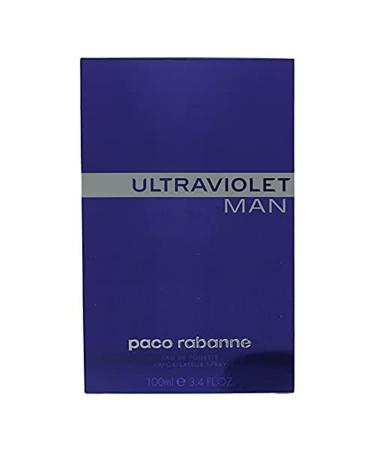 Paco Rabanne Ultraviolet Eau de Toilette Spray for Men 3.4 oz Ultraviolet Man 3.4 Fl Oz (Pack of 1)