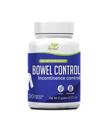 Bowel Incontinence Support Supplement - Control Leaky Bowel - Reduces The Frequency and Severity of Bowel Incontinence Episodes - 100% Natural Herbal Supplement