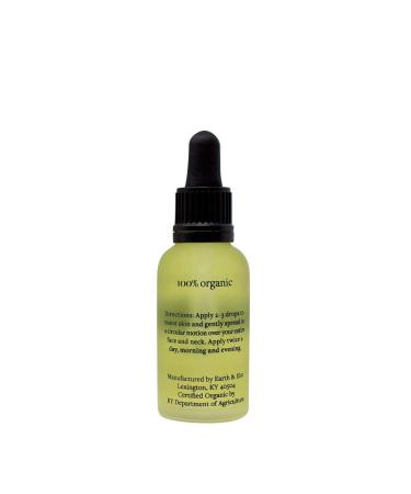 Earth & Elm 100% USDA Organic Hydrating Face Oil - Nourishing Skin Therapy with Vitamin E for Facial Massage - Buy Online on GoSupps.com