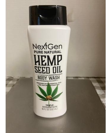 NEXTGEN PURE NATURAL HEMP SEED OIL BODYWASH TRIPLE HYDRATION 18 OZ