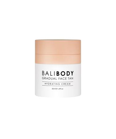 BALI BODY Gradual Face Tan Hydrating Cream  Whipped Self Tanning Lotion  Natural DHA Self Tanner for Women  Men w/Shea Butter  Nourishing Oils  Antioxidants  Anti-Aging  Vegan  50ml / 1.69 fl oz