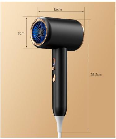 Hair Dryer with Diffuser Ionic Hair Dryer 2400W Turbo Ultra-Quiet Motor High Speed Movement 25m/S 3 Levels of Air Temperature Adjustment Constant Temperature Hair Care is Safer - Buy Online on GoSupps.com