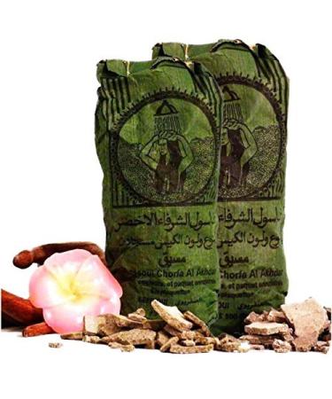 Original Ghassoul Washing Serde - Bio Lavaerde from Morocco for the natural cleaning and care of skin and hair and as a facial mask 2 x 500g