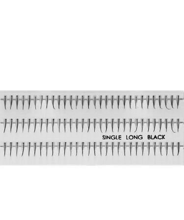 Professional 10packs Eyelashes - Single Black (Long)