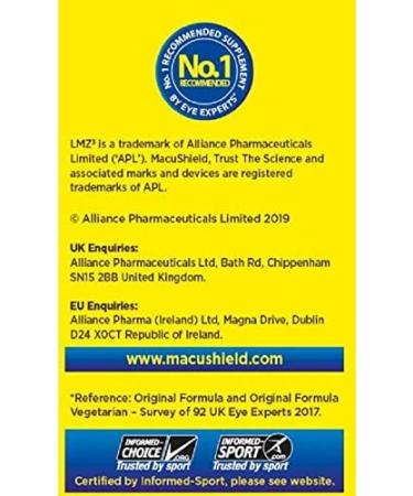 Macushield Capsules 90 Count - Pack of 1 | Old Version - Vision Support Supplement - Buy Online on GoSupps.com